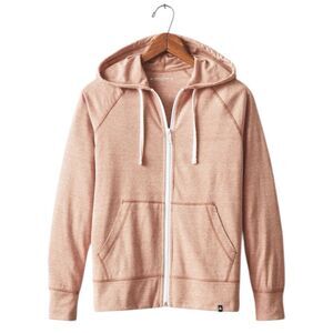 American Giant Lightweight Hoodie Womens M Canyon Clay Full Zip Sweatshirt USA